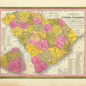 1846 Map of South Carolina