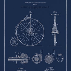 Bicycle Patent Print