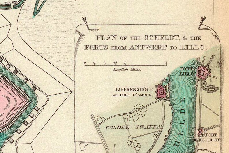 1832 Map of Antwerp