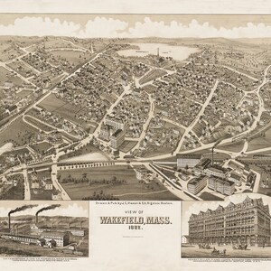 1882 Vue de Wakefield, Massachusetts