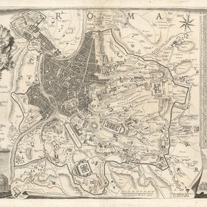 1748 Map of Ancient Rome