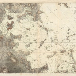 1775 Seekarte der Bostoner Hafenumgebung