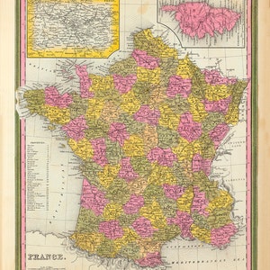 1846 Map of France