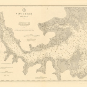 1878 Seekarte der Neuse