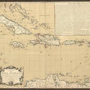 Mapa do Caribe de 1782