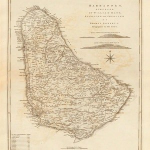 1775 Map of Barbados