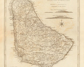 1775 Map of Barbados