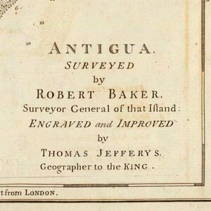 1775 Map of Antigua image 3