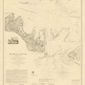 1859 Seekarte des Muskeget-Kanals