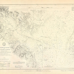 Patapsco River and Baltimore Harbor – 1880