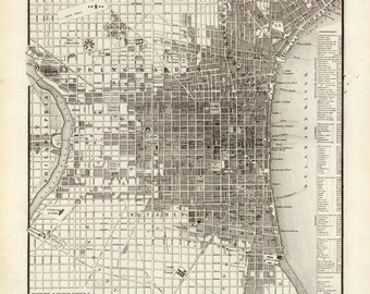 1860 Map of Philadelphia