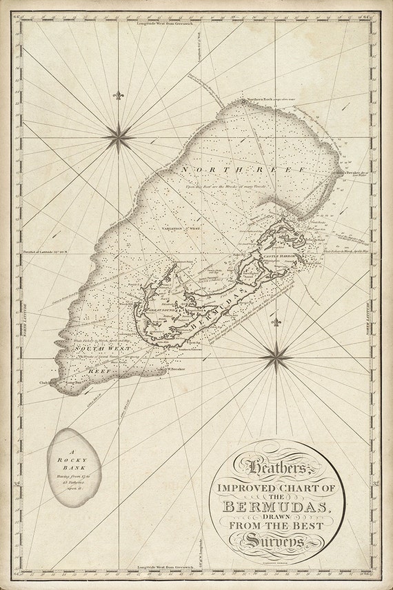 Bermuda Nautical Chart