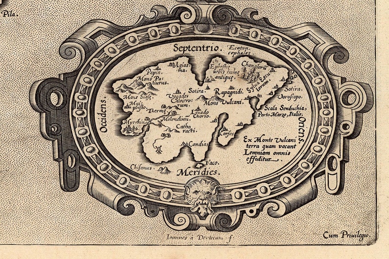 1573 Map of Cyprus - Etsy