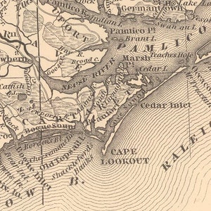 1848 Map of North Carolina image 2