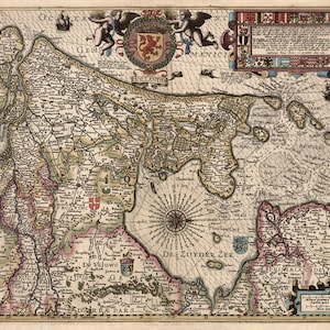 1622 Landkarte von Holland