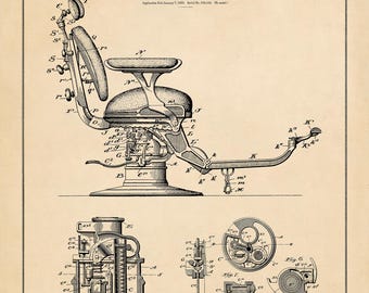 Stampa del brevetto della sedia odontoiatrica