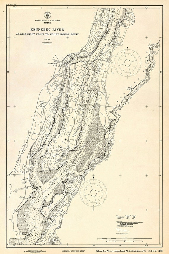 Kennebec River Depth Chart
