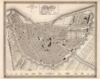 1844 Map of Amsterdam