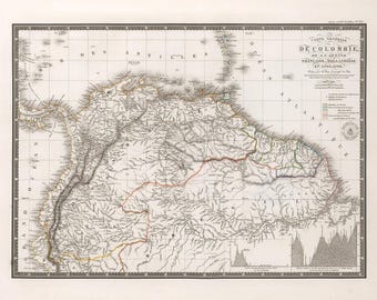 Mappa della Colombia del 1826
