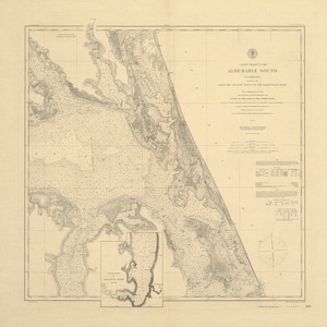 1895 年アルベマール海峡の海図