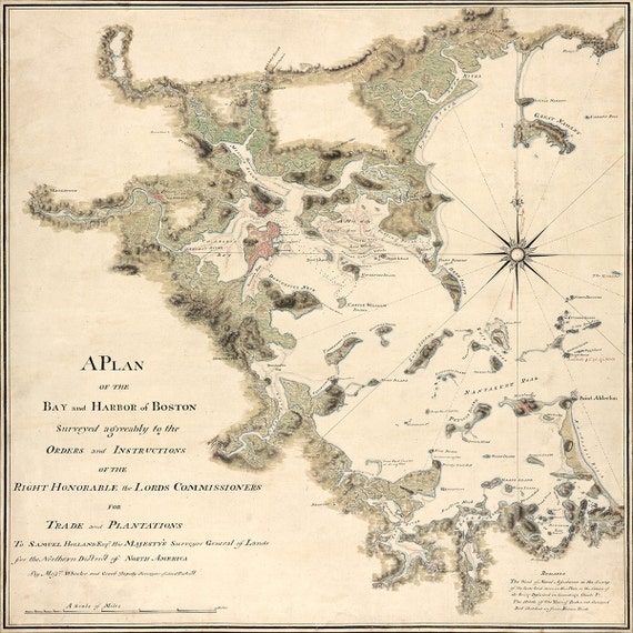 Boston Harbor Nautical Chart