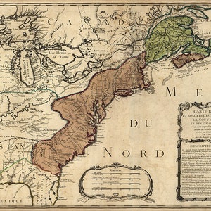 Mapa da América de 1756
