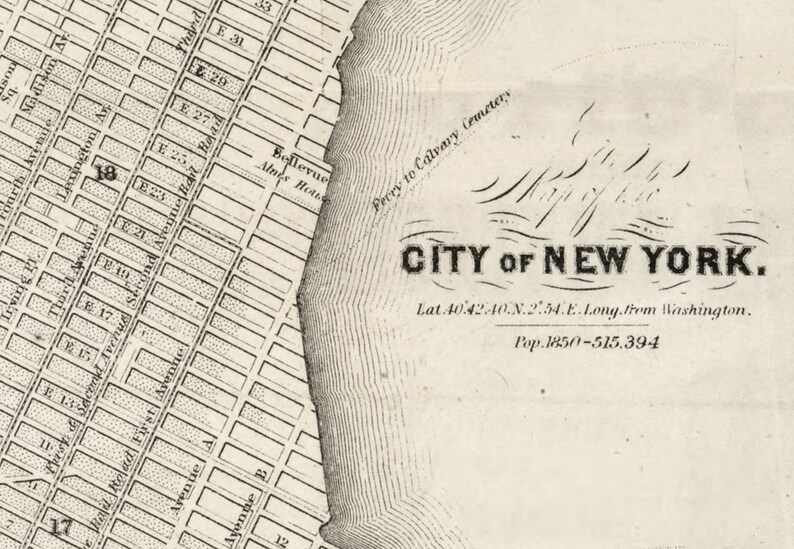 1860 Map of New York City image 3