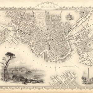 1851 Map of Boston