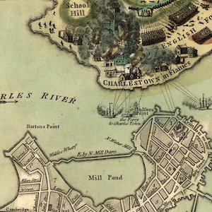 1775 Map of Boston image 3