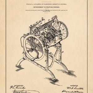 Druckpresse Patent Print