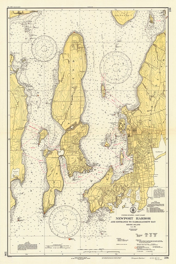 Newport Harbor Chart