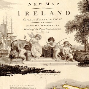 1797 Map of Ireland - Etsy