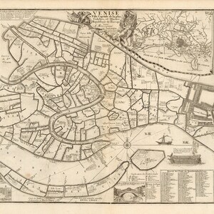 Mapa de Venecia de 1795