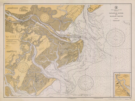 Savannah River Navigation Chart