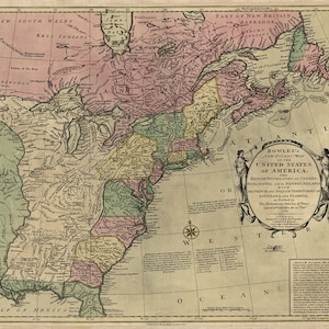 Mapa da América de 1783