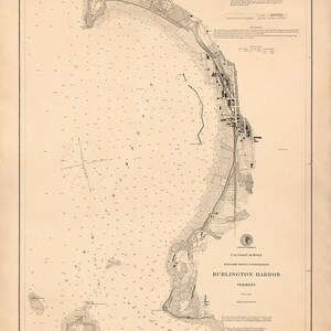 Hafen von Burlington, Vermont - 1884