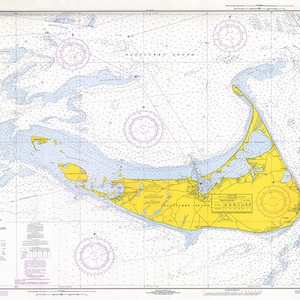 1969 Seekarte von Nantucket
