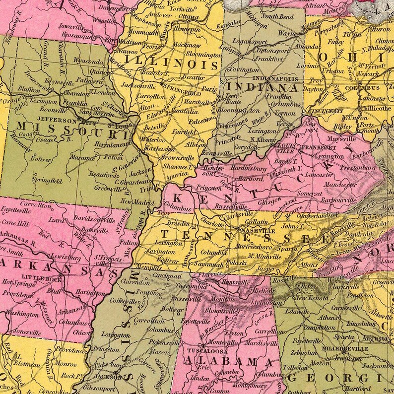 1846 Map of the United States - Il 794xN.665552968 D5b3