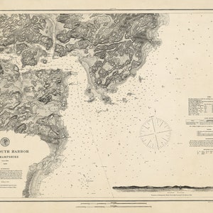 1866 Seekarte des Hafens von Portsmouth