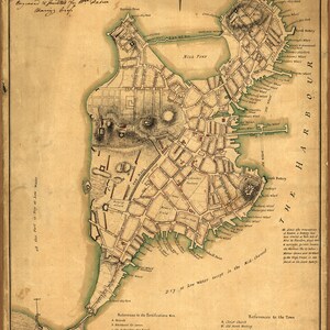 1775 Map of Boston