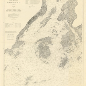 1882 Seekarte von Penobscot Bay