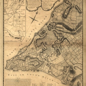 1766 Map of New York City image 1