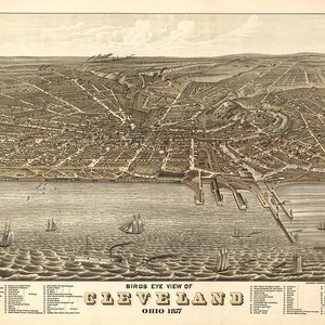 1877-Panorama-Blick auf Cleveland