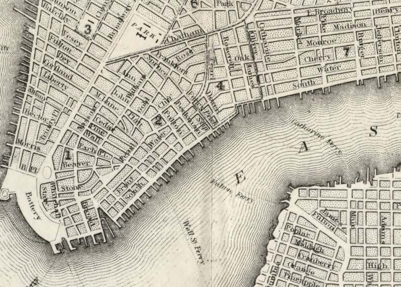 1860 Map of New York City image 2