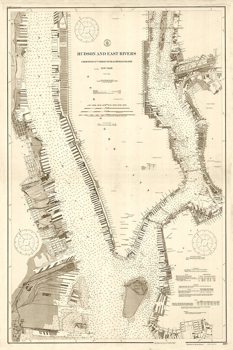 Hudson River Nautical Chart
