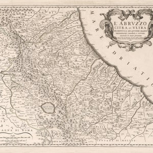 1692 Map of Abruzzo, Italy