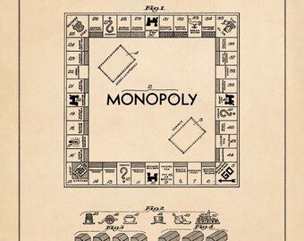 Stampa del brevetto del Monopolio