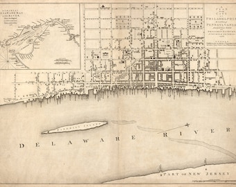 1776 Map of  Philadelphia