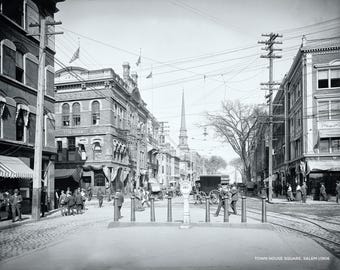 Fotografia d'epoca di Salem, Massachusetts, circa 1906