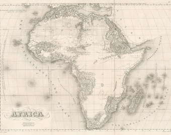 1830 Map of Africa